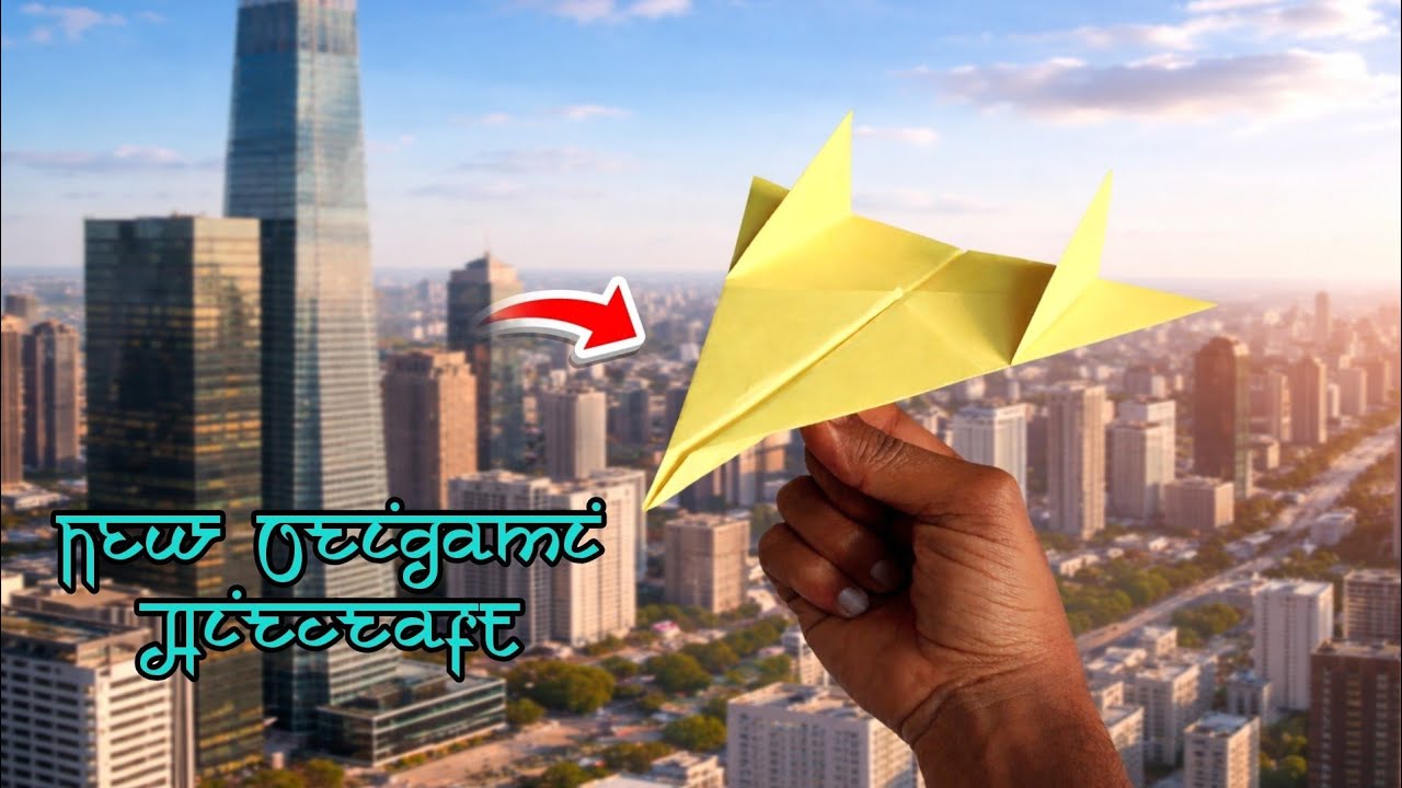 World's Best Flying Paper Aircraft 🥰 - How To Make a Paper Tutorial Rocket Plane 