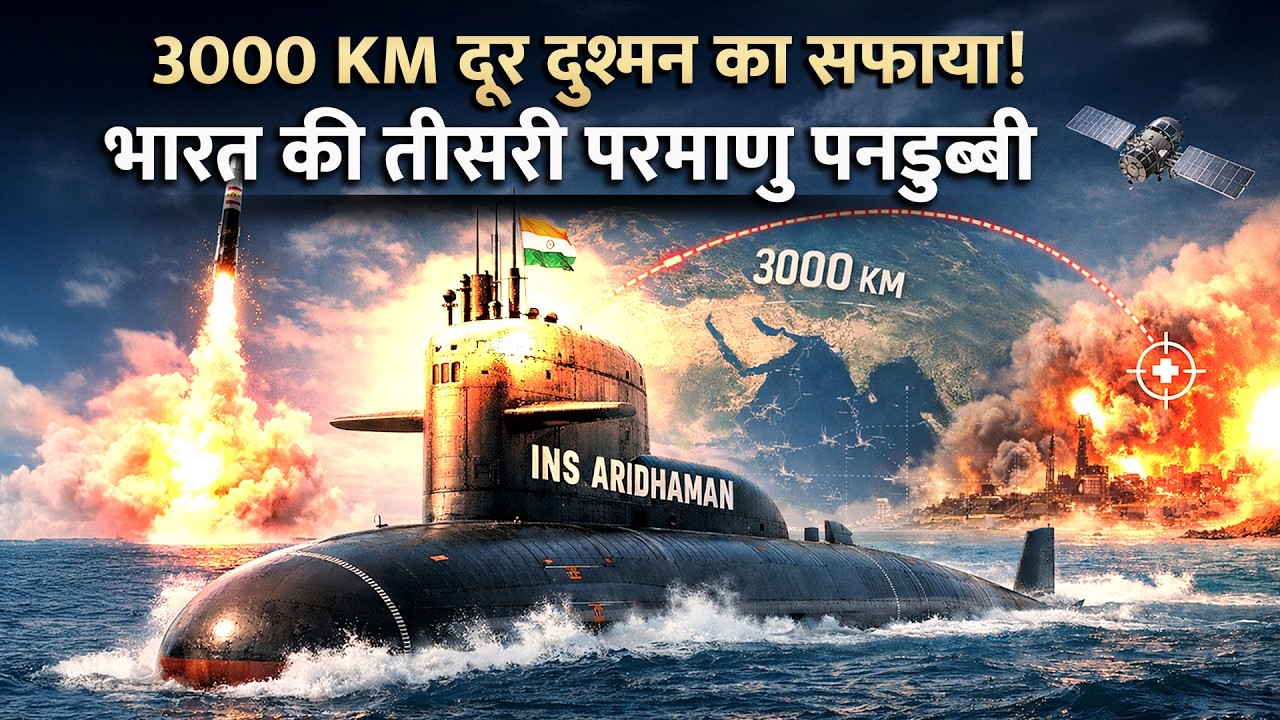 INS Aridhaman: 3000 KM दूर दुश्मन का सफाया! भारत की तीसरी परमाणु पनडुब्बी | Pakistan | China | India