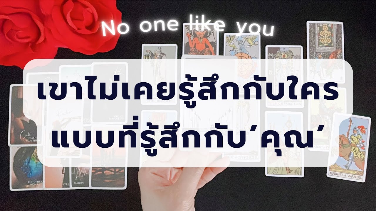 ⭐️ No one like you : เขาไม่เคยรู้สึกกับใคร.. แบบที่รู้สึกกับคุณ (timeless)
