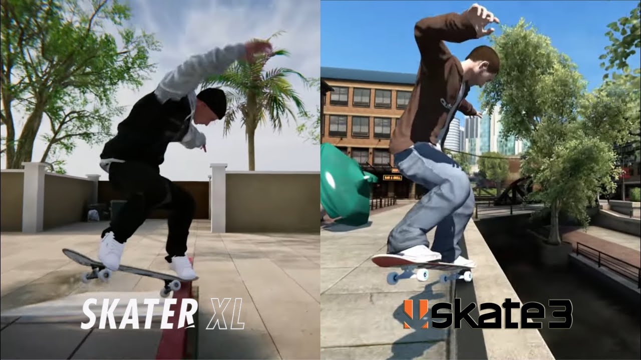 Skater XL vs Skate 3 | Tricks Comparison