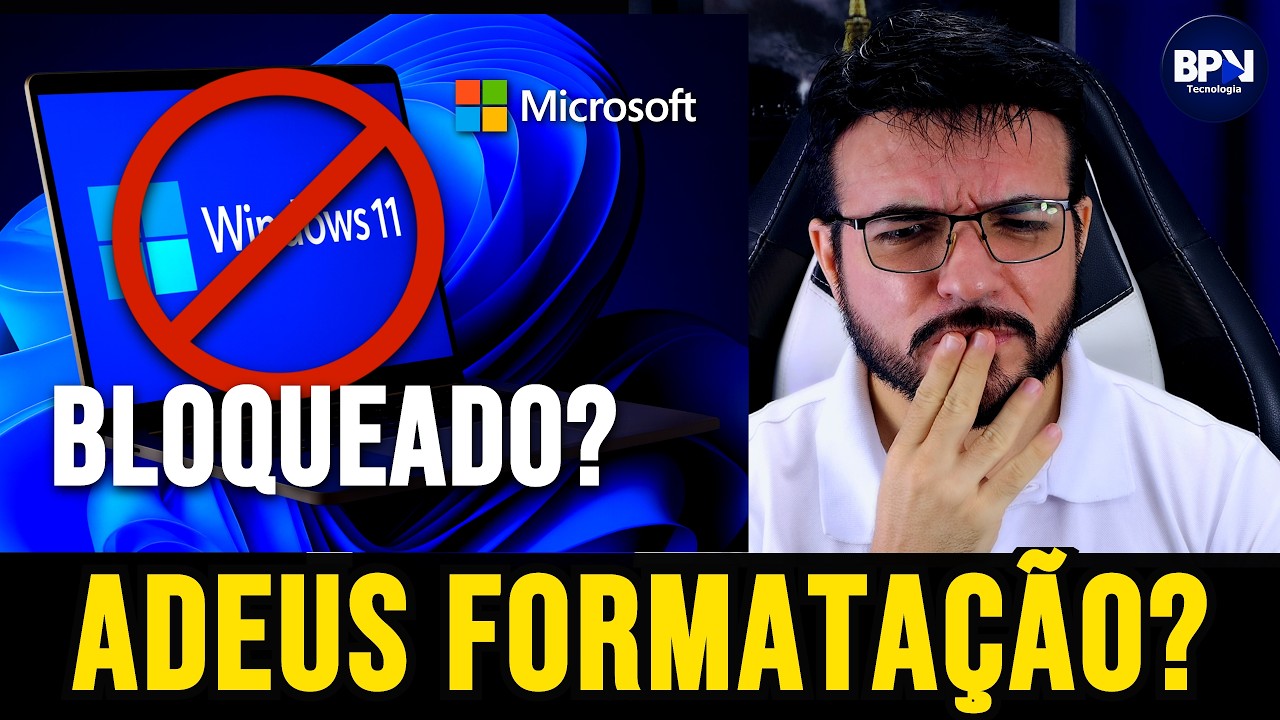 Microsoft está BLOQUEANDO a Formatação no Windows 11?