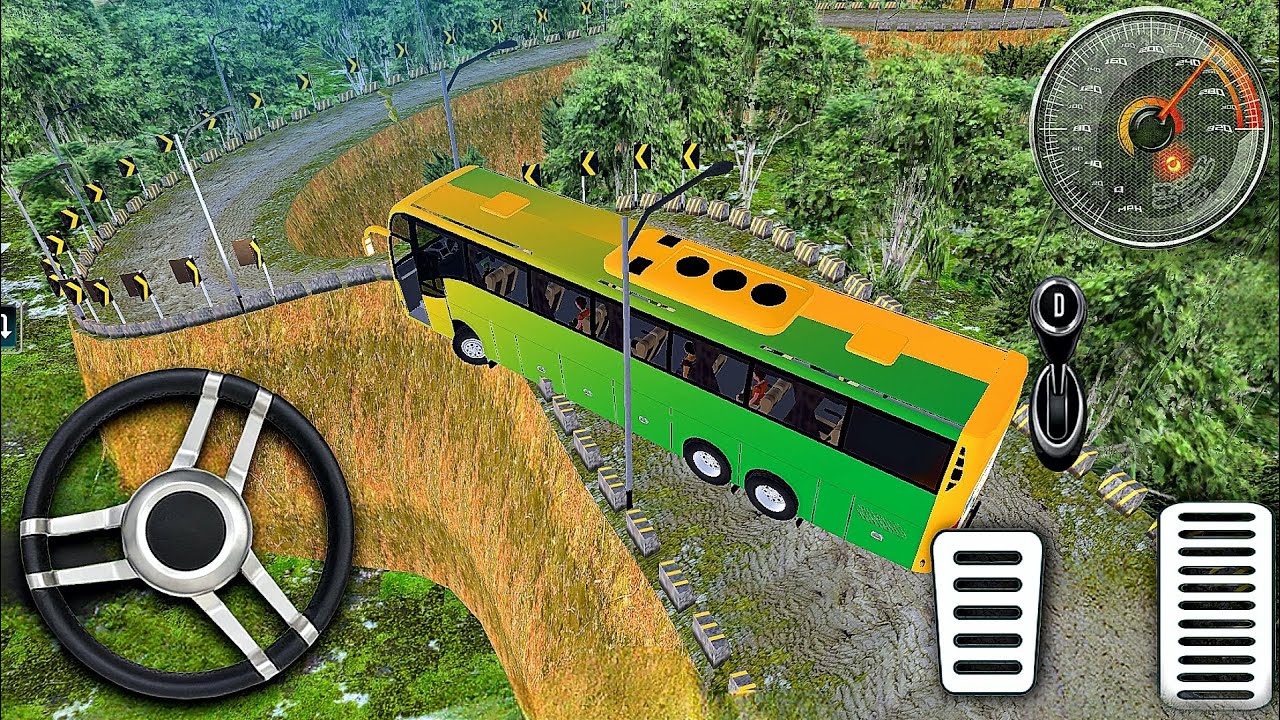 Extreme Hill Road Bus Driver - Indian Coach Bus Driving Simulation - Android Gameplay