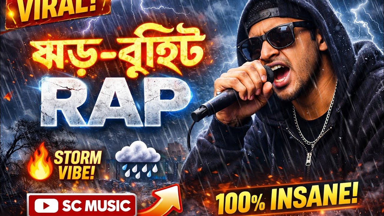 👉 ঝড়-বৃষ্টি RAP ⚡🌧️ | Storm Vibe Bangla Rap 🔥 | 100% INSANE Flow | SC MUSIC