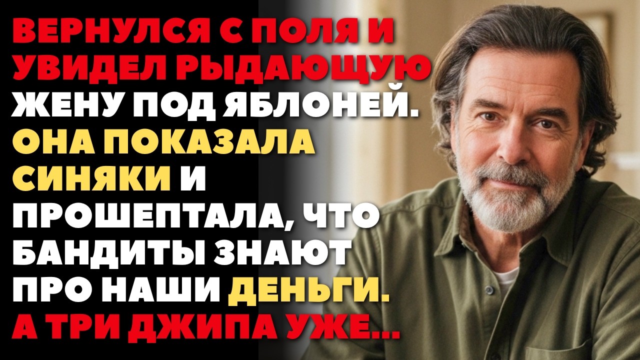 Вернулся с поля и увидел в СИНЯКАХ РЫДАЮЩУЮ жену, а три джипа уже...