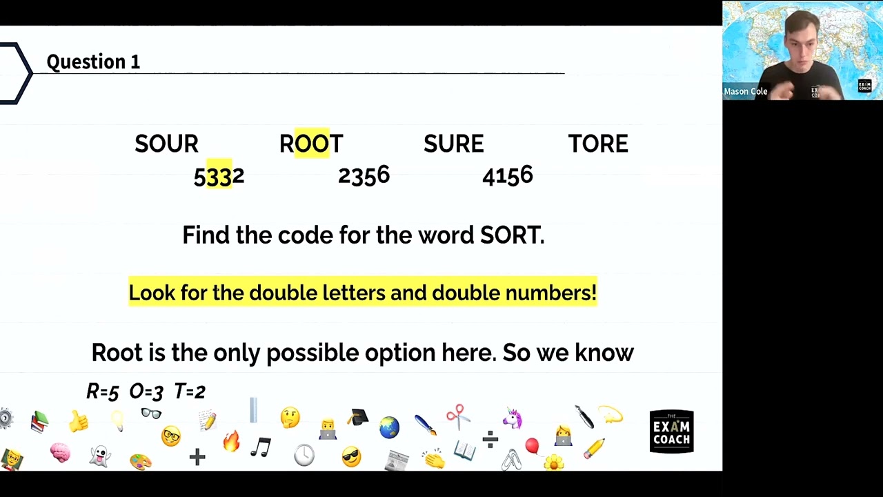11+ Verbal Reasoning - Number Word Codes