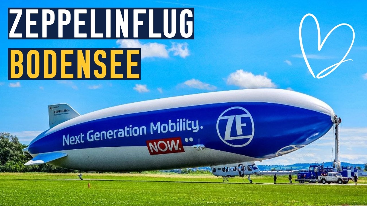Mit dem Zeppelin über Lindau und den Bodensee