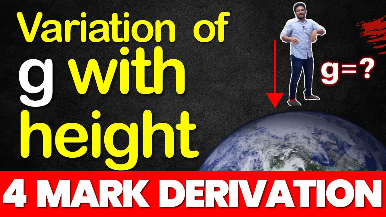 PLUS ONE PHYSICS | Gravitation | Variation of g with Height | Important Question | Exam Winner