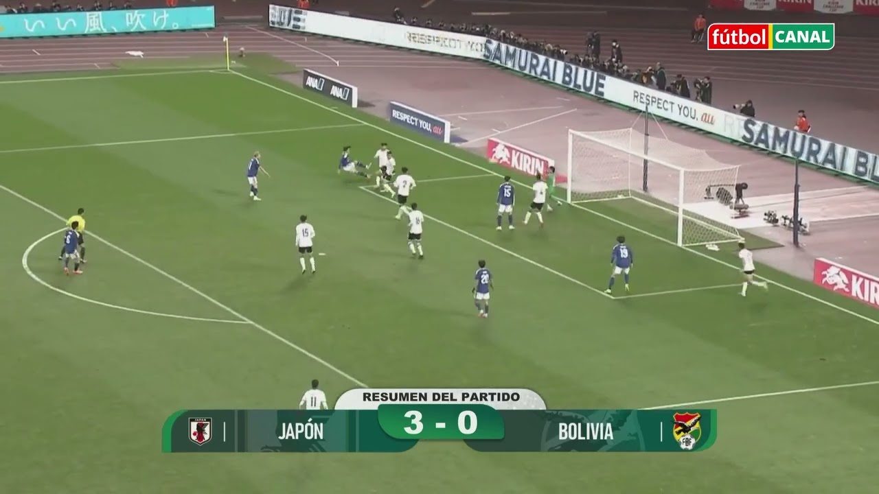 Resumen Japon 3 - 0 Bolivia, Fernando Nava brill&oacute; ante Jap&oacute;n 🇯🇵🔥 |