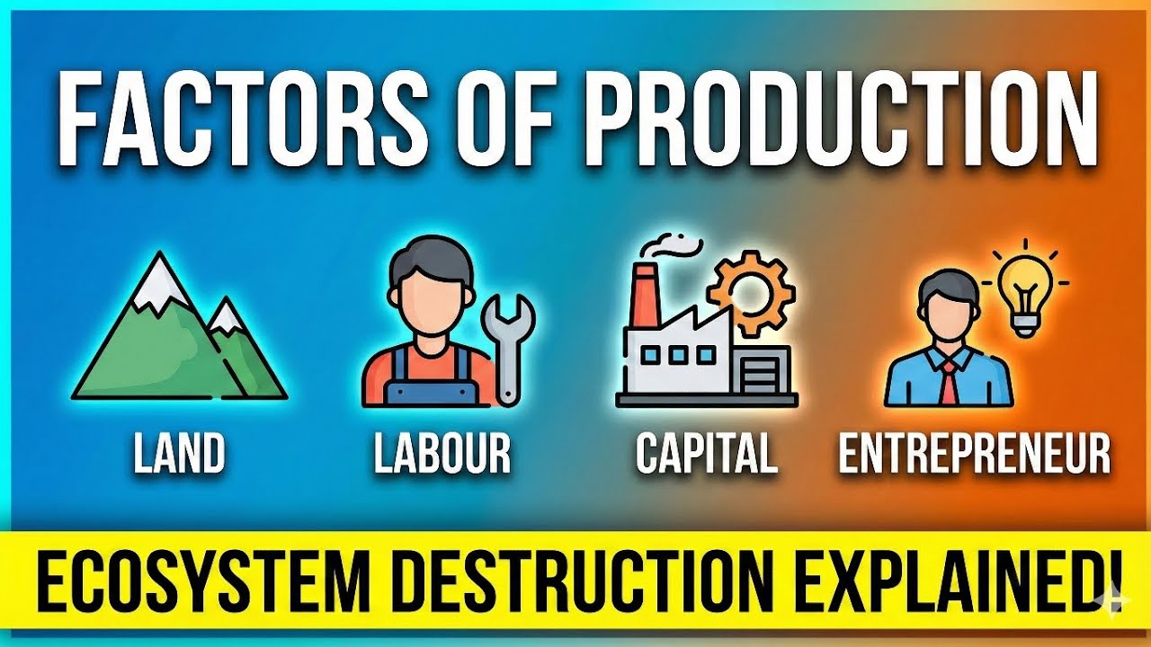 Factors of Production in One Shot | ICSE Economic Applications Class 10