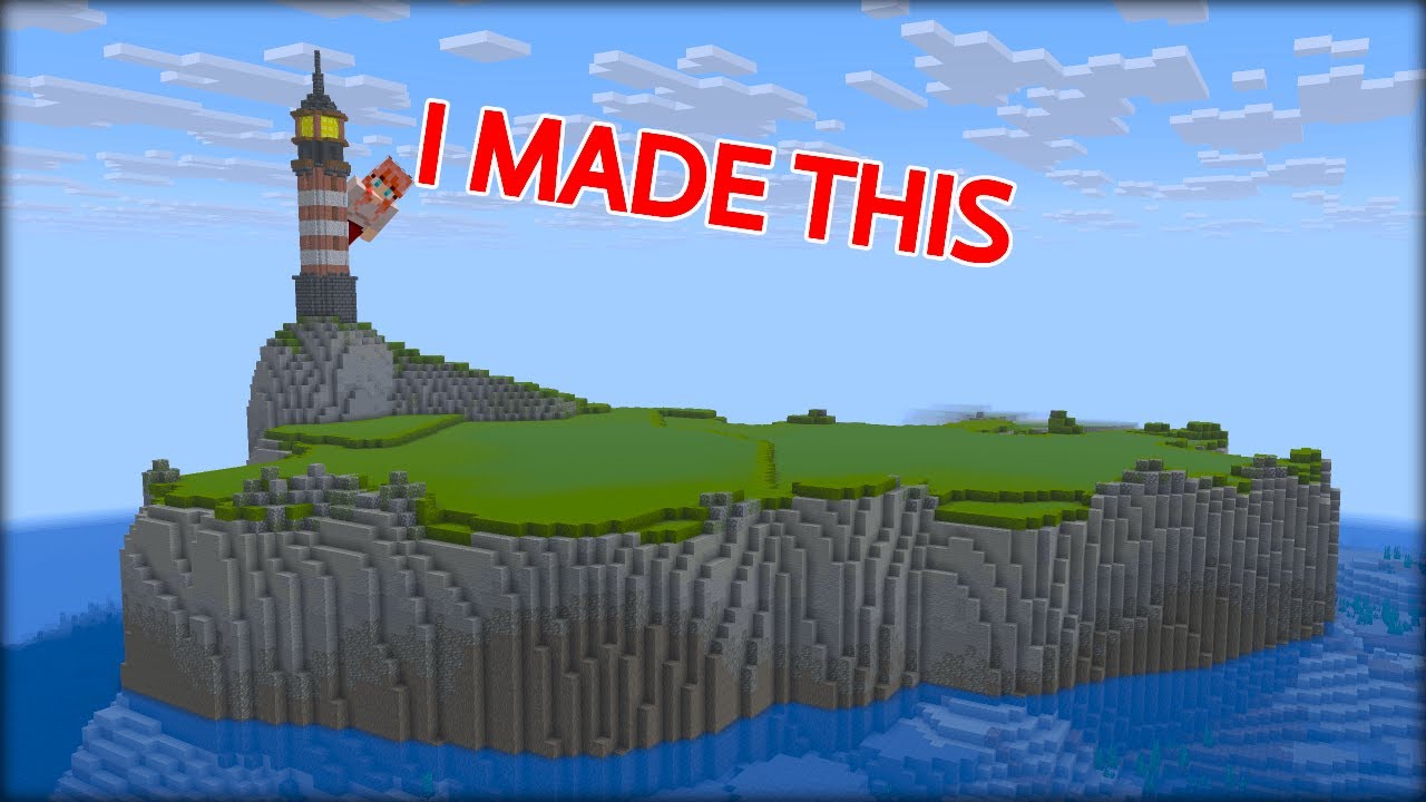 Postavila jsem celý custom ostrov v Minecraftu