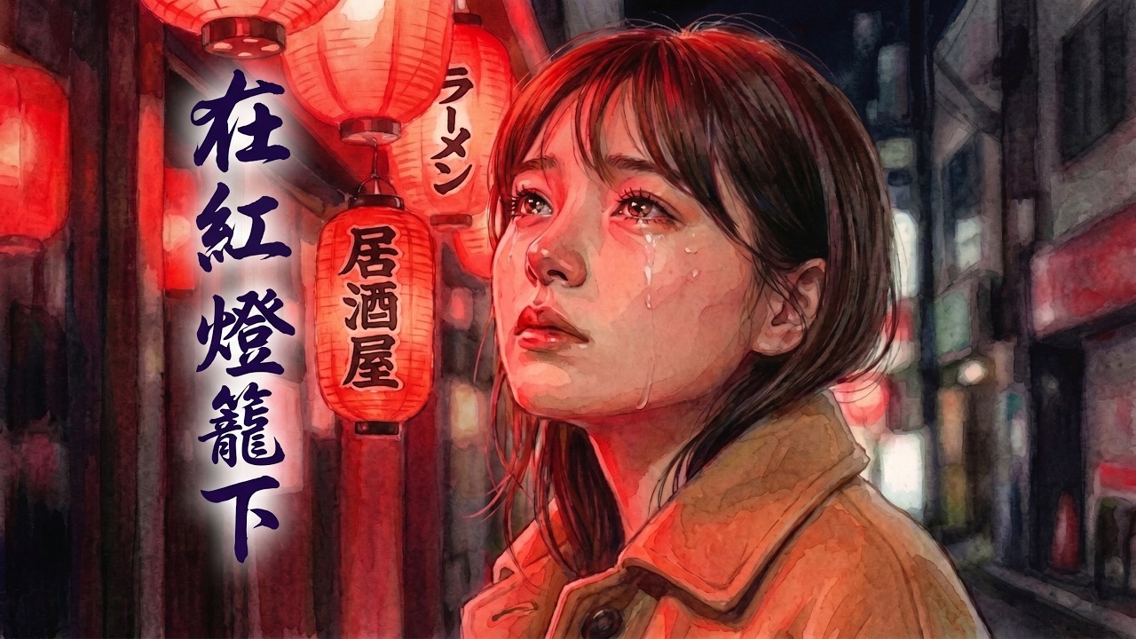 《在紅色燈籠之下》（日本語）by Yogi & Bros.「從這裡開始，就在這裡結束吧」，我說「我心如刀割」，妳說「我的心已經碎了」