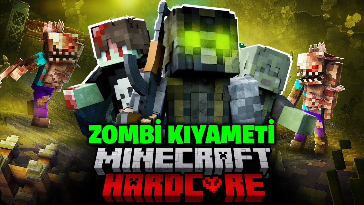 Minecraft ZOMBİ KIYAMETİNDE Hayatta Kalıyorum - Film Tadında
