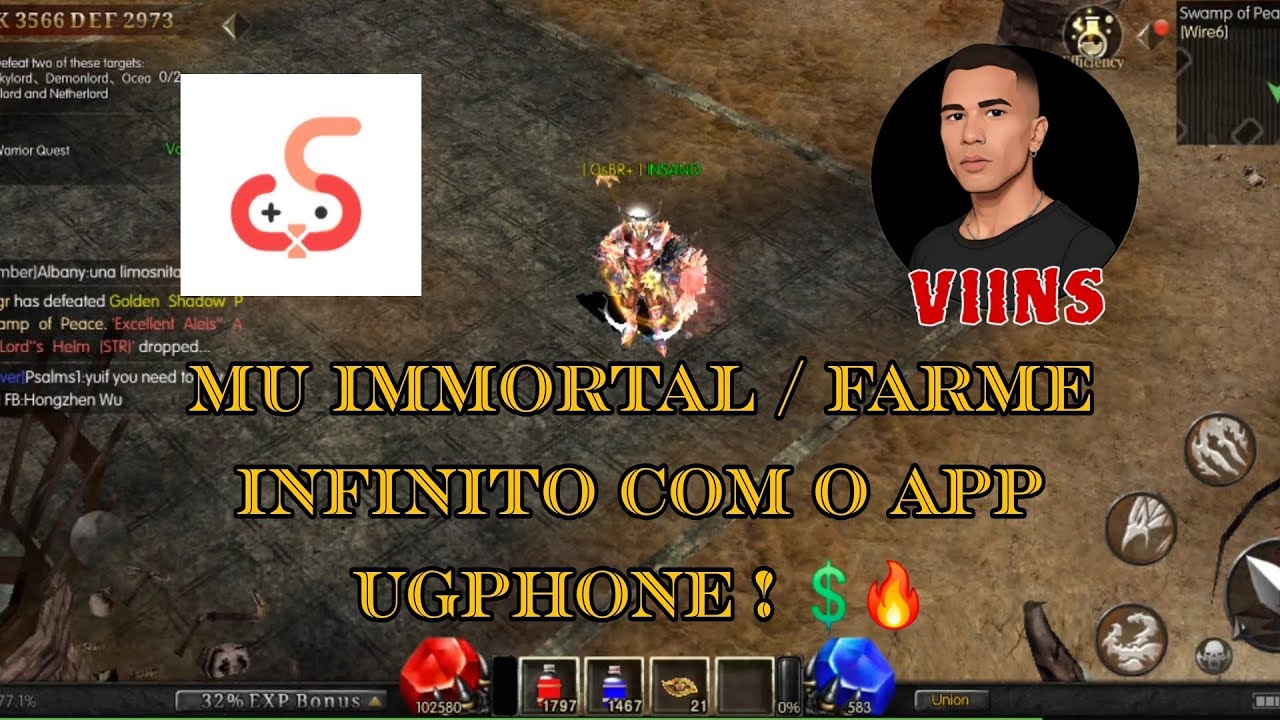 MU IMMORTAL / FARME INFINITO Com o app da UgPhone !💲🔥🥳