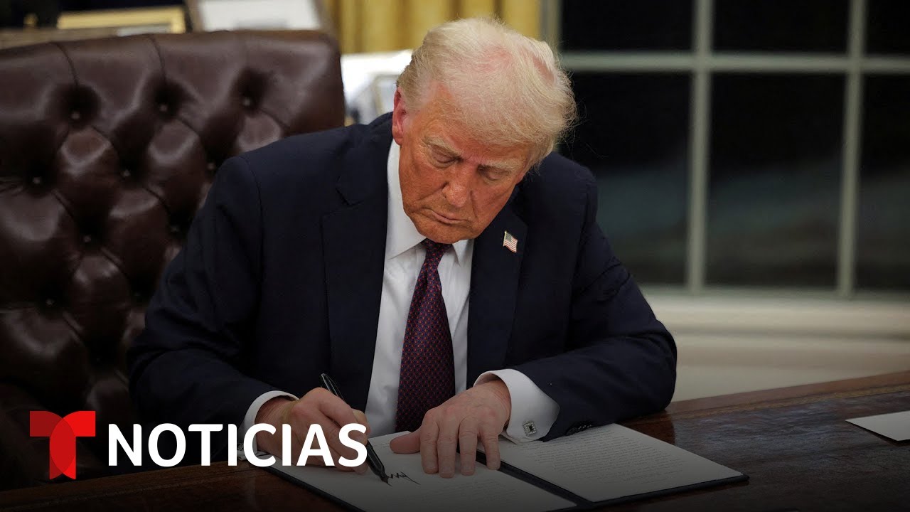 Trump responde preguntas de los medios tras firmar nuevas órdenes ejecutivas