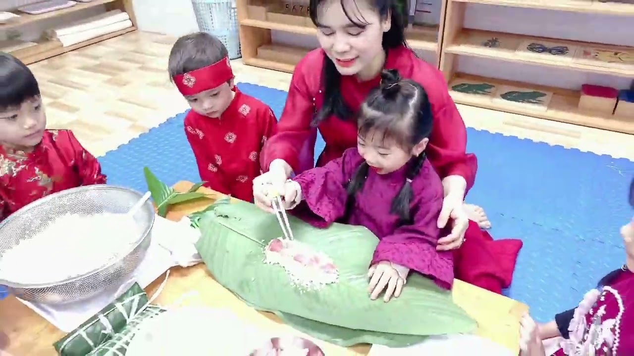 Bánh chưng ngày Tết 