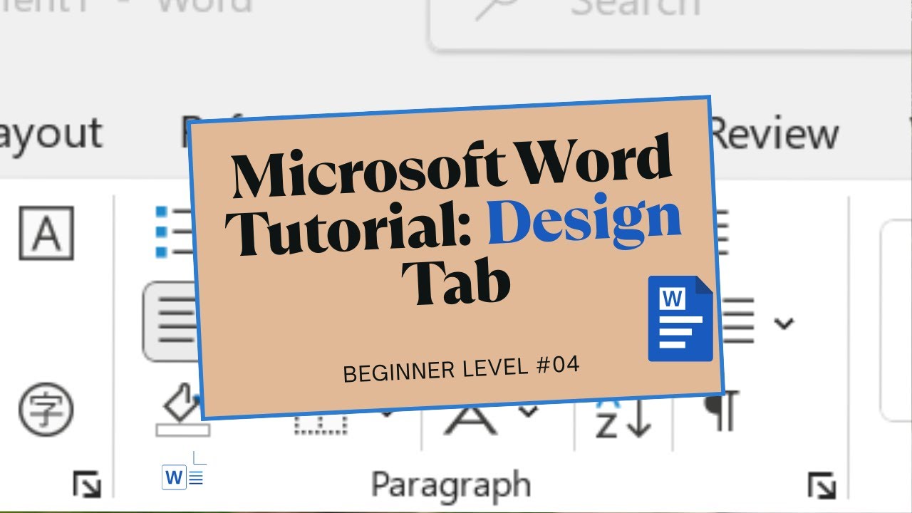 Master the Design Tab in Microsoft Word | Beginner-Friendly Tutorial