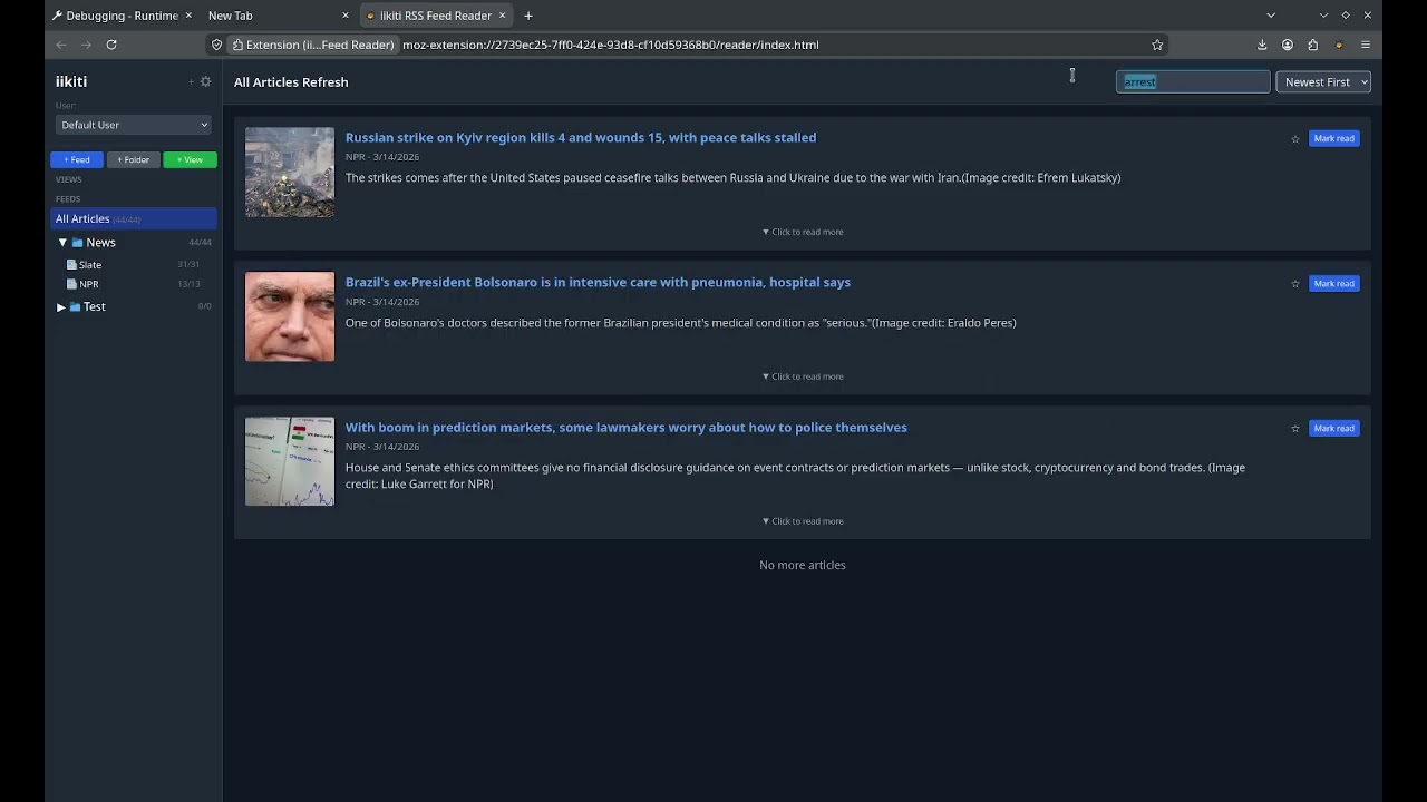 iikiti feed reader first look