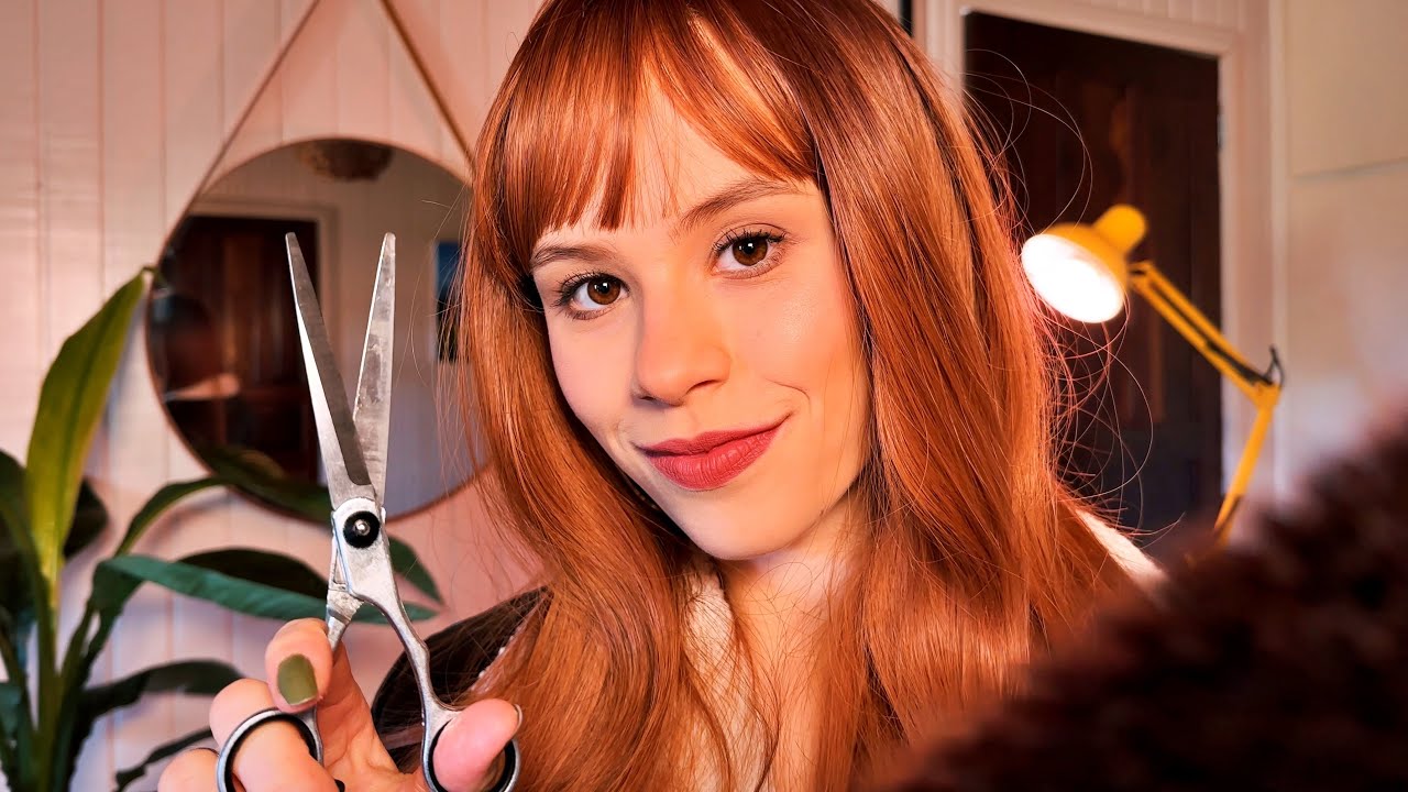 ASMR Você Recebe Corte e Pintura de CABELO no SALÃO & SPA mais RELAXANTE da REGIÃO