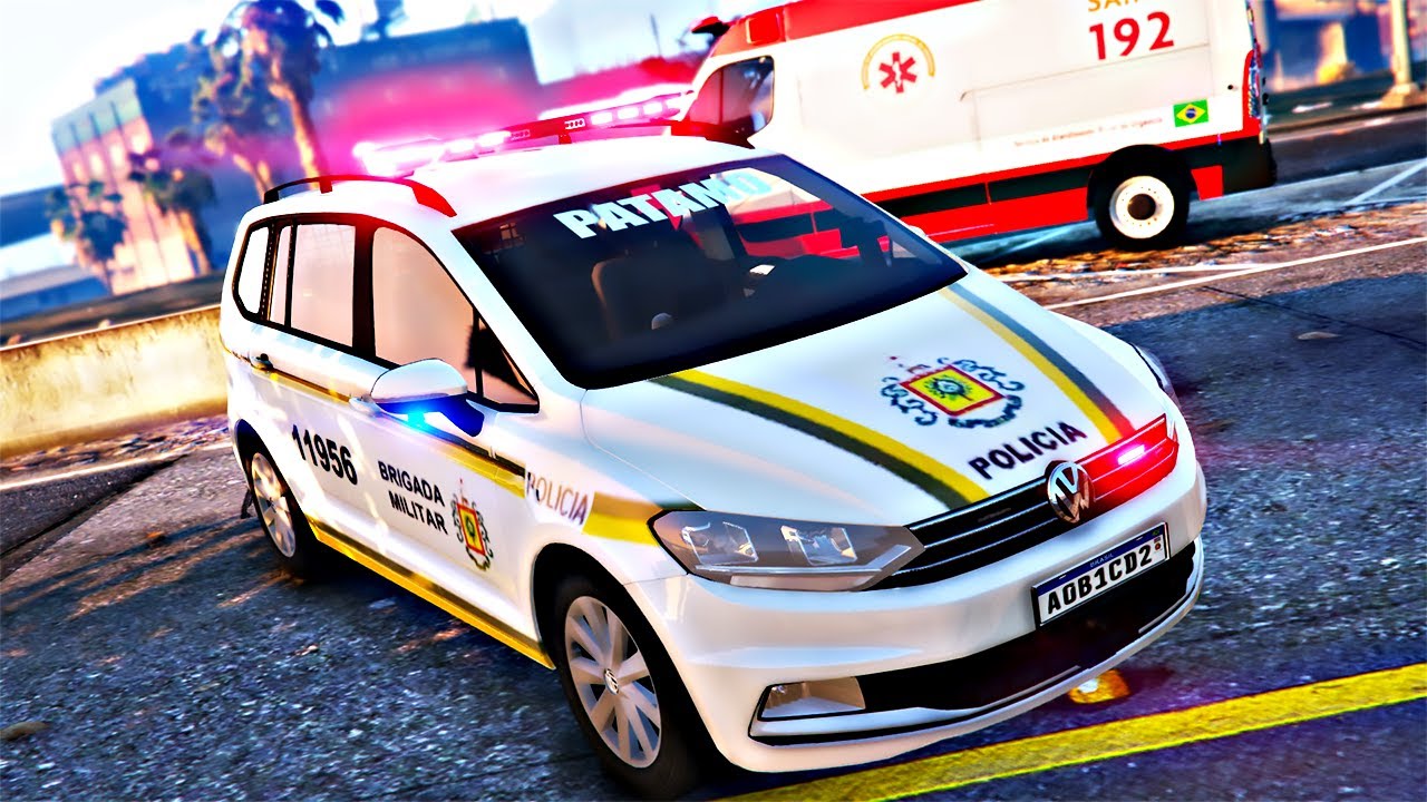 GTA V Rotina Policial - MEU PARCEIRO ENTROU NA LINHA DE TIRO!! - BMRS - GTA V MODS