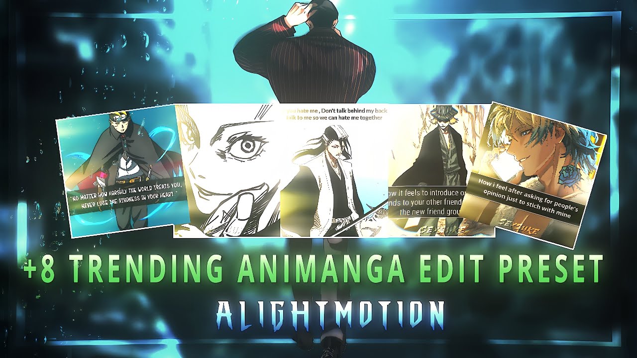 +8 trending manga edit presets  |[Xml + qr + cc]|#daniel #urahara #preset #ichigo #naruto#kaiser 