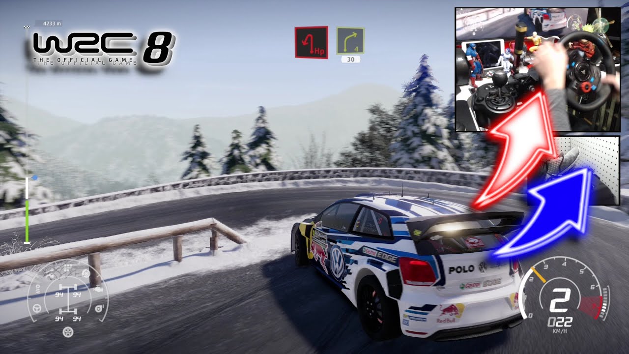 WRC 8 Volkswagen Polo R WRC Monte Carlo / Logitech G29
