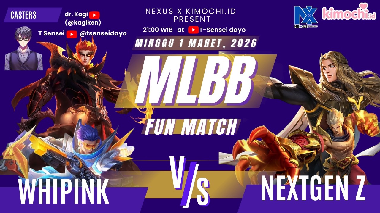 MOBILE LEGENDS FUN MATCH Nexus x kimochi.id