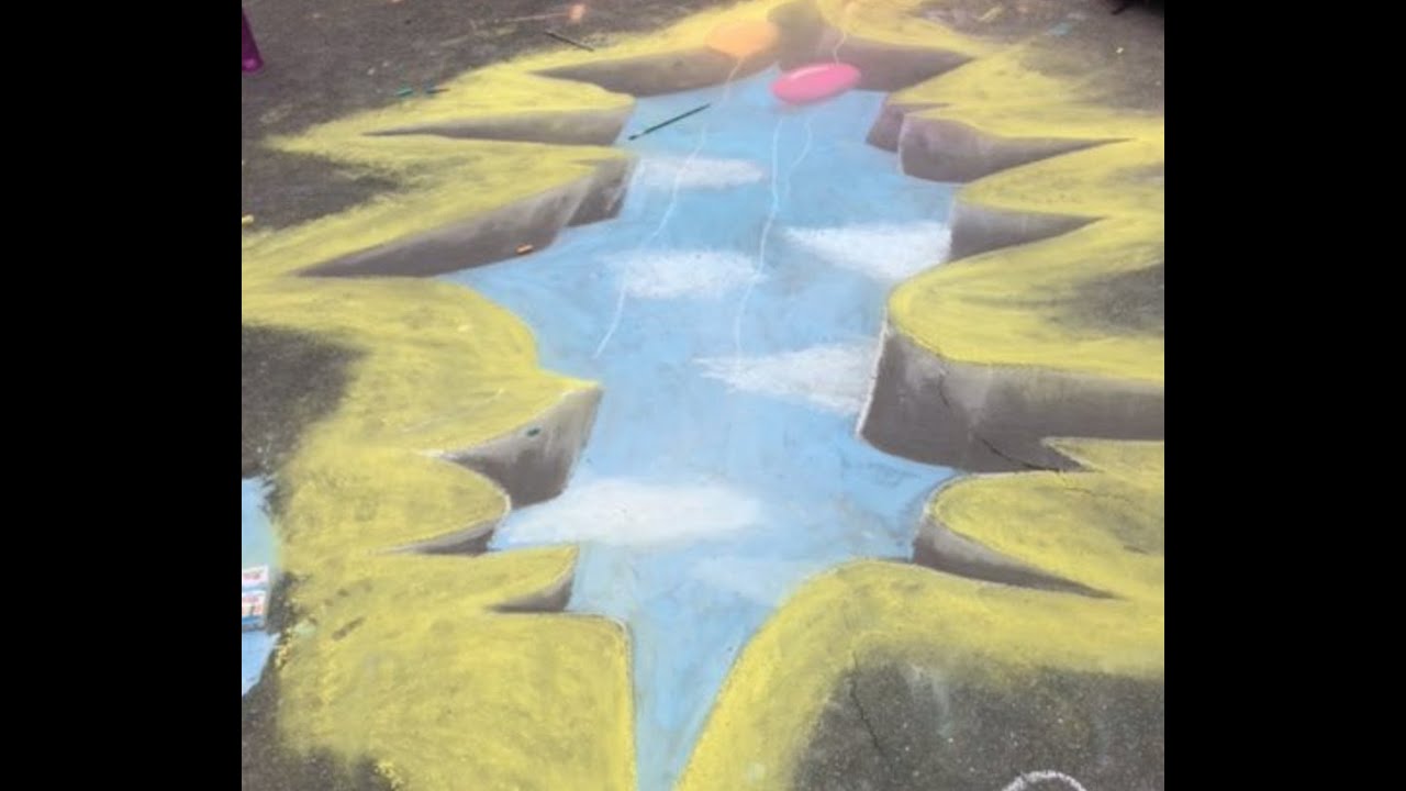 Draw Your Own 3D Sidewalk Art