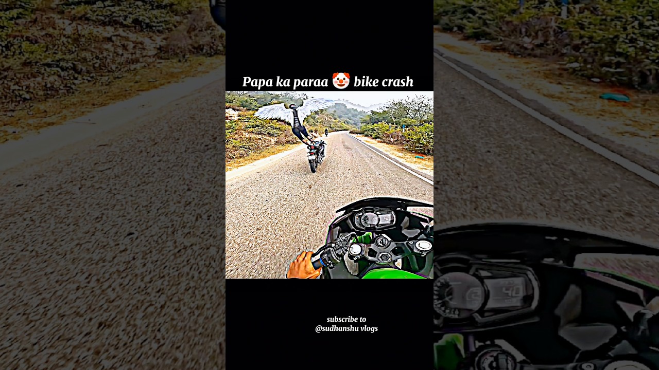 papa ki pari ❎ papa ka paraa ✅ bike crash 🤡 bike stunt crashing 😲 bike rider 🤡