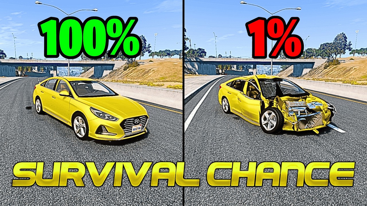 Realistic Survival Chance Crashes #200 | BeamNG.drive