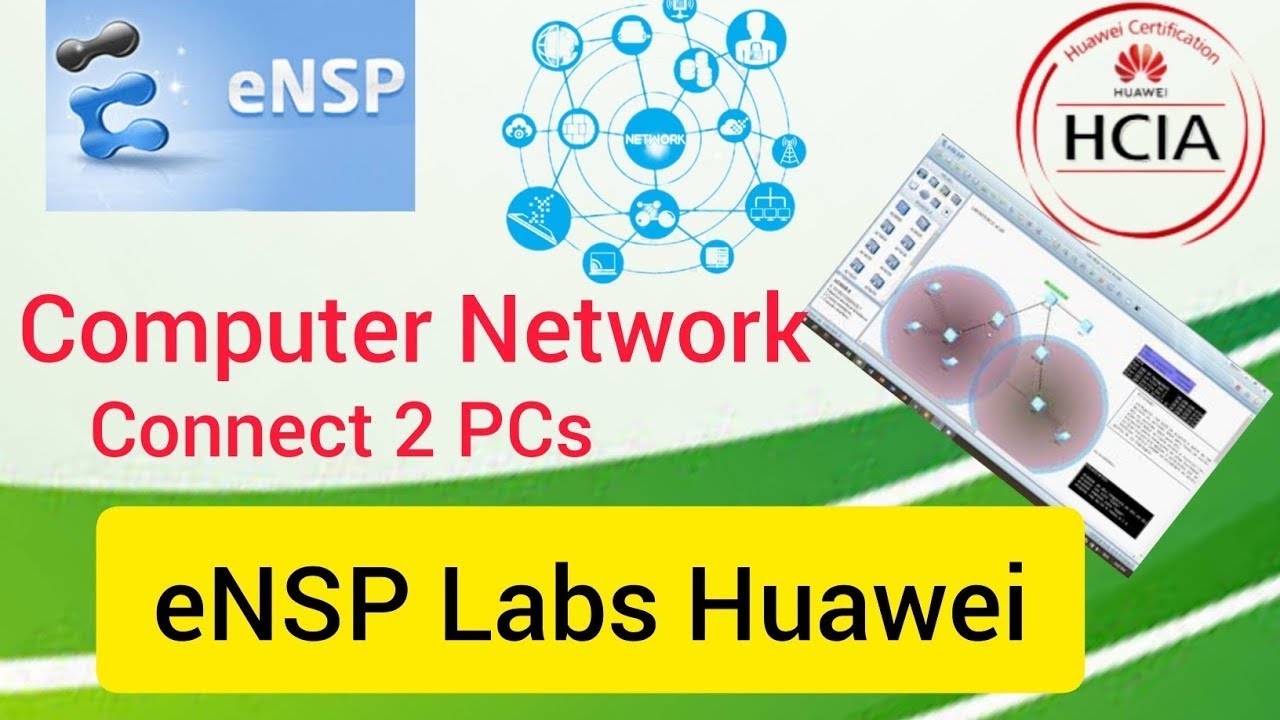 How to Connect 2 PC's Basic Network on Huawei eNSP hindi urdu english