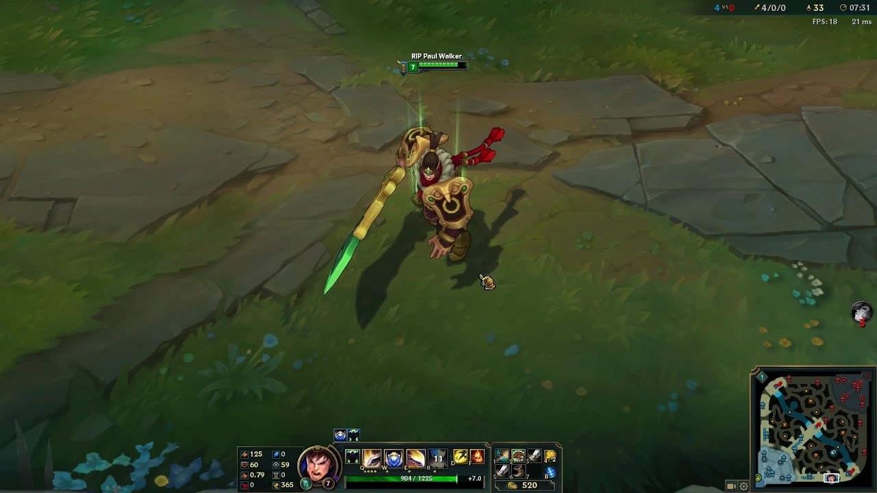 Warring Kingdoms Garen Skin - 1350RP - PBE Server - In Game Preview - League Of Legends
