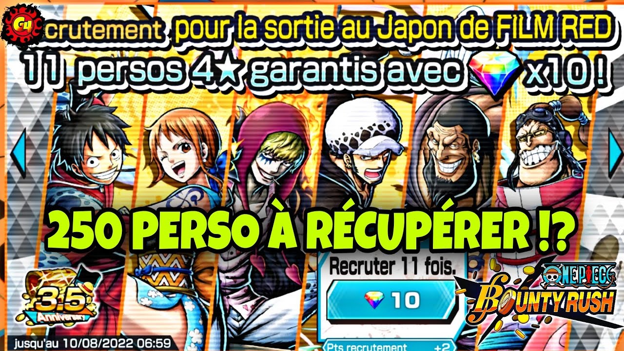 1 PERSO 4* = 1 DIAMANT! 250 PERSO À RÉCUPÉRER !? BANDAI SOMBRE DANS LA FOLIE..One Piece Bounty Rush