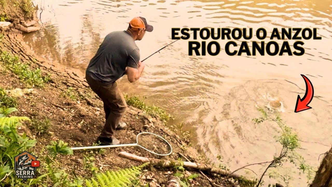 Carpa Gigante Estoura Anzol em Segundos no Rio Canoas! Pescaria...