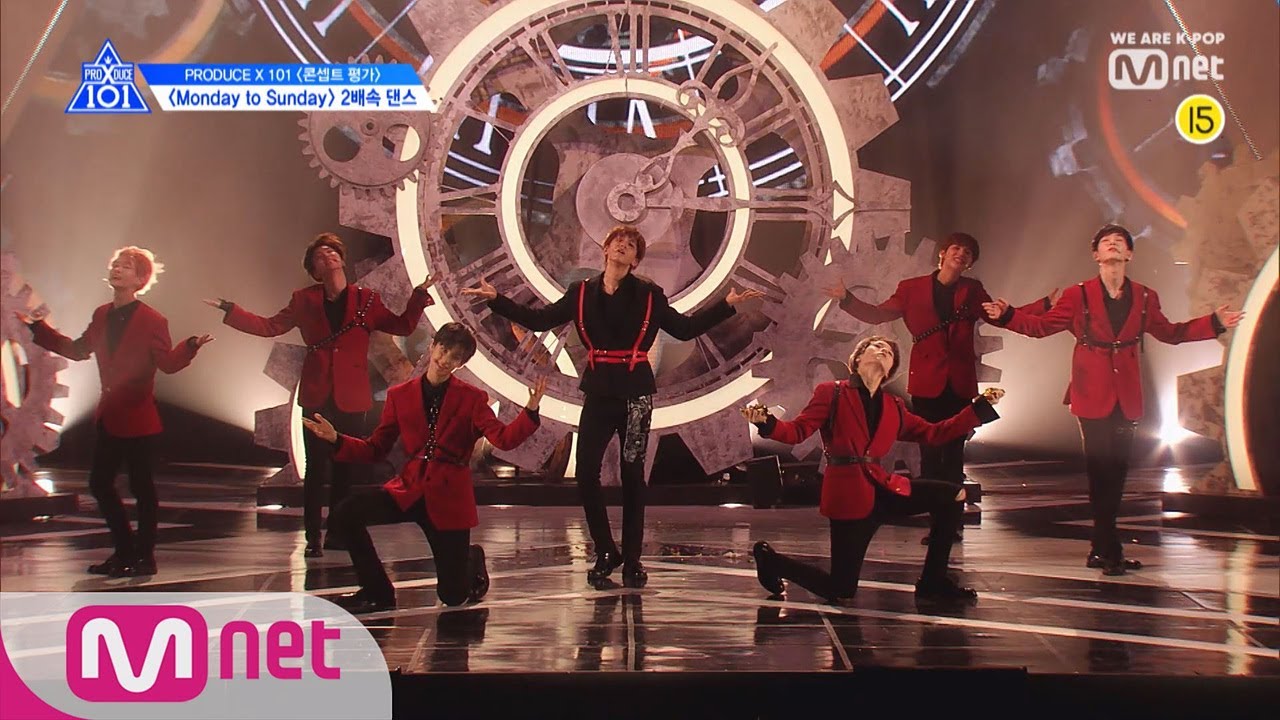 PRODUCE X 101 [X101스페셜] ♬Monday to Sunday 2배속 댄스 @콘셉트 평가 190705 EP.10