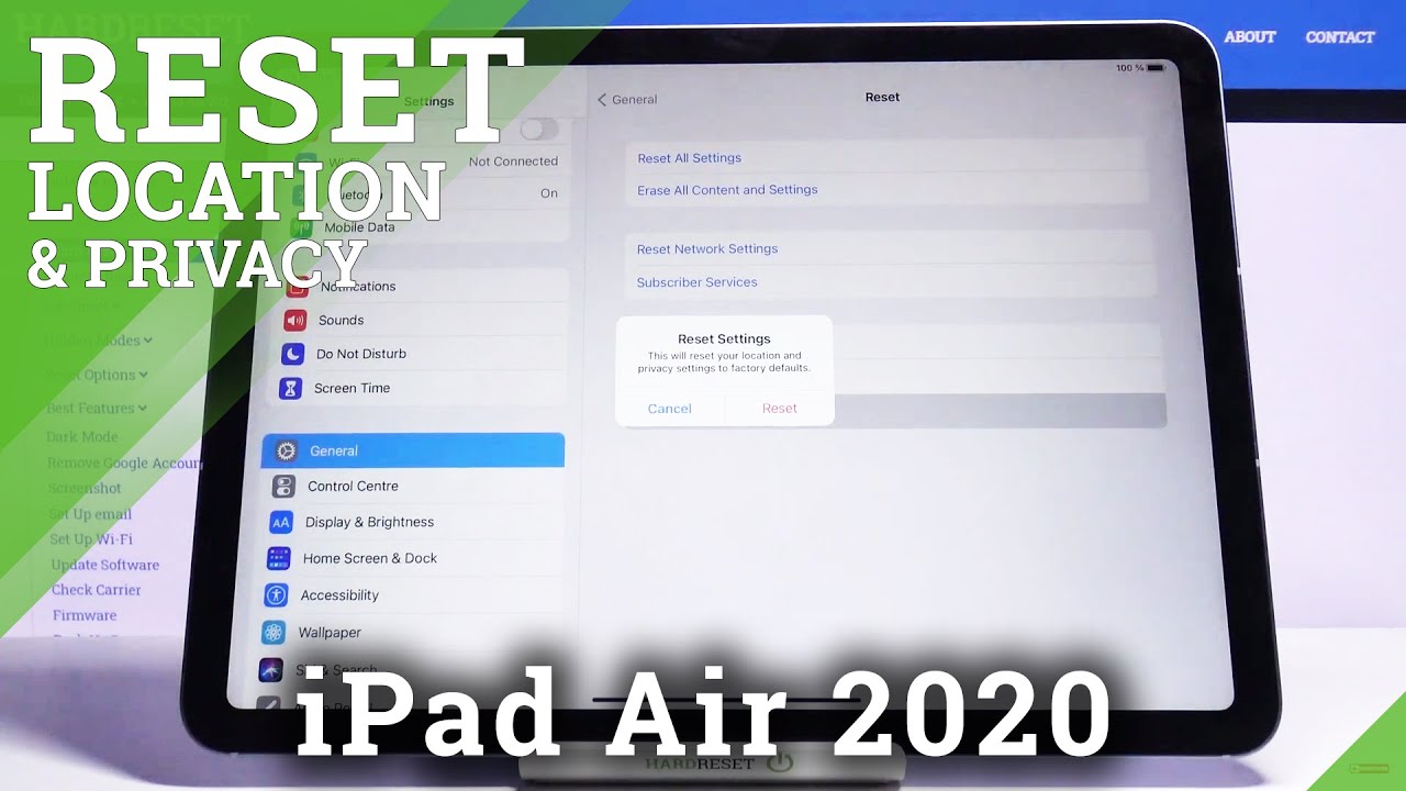 How to Reset Location & Privacy on iPad Air 2020 &ndash; Restore Privacy Settings