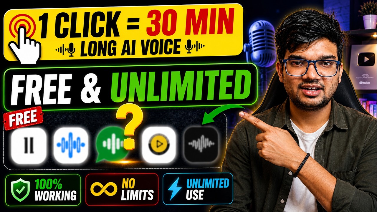 🔥 Top 5 FREE AI Voice Generators (2026) | How to Create AI Voice | Unlimited AI Voice Generator