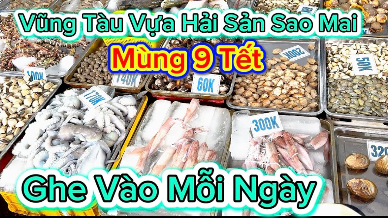 1231 .Vũng Tàu Vựa Hải Sản Ghe Vô Mỗi Ngày Dân Địa Phương Hay Mua