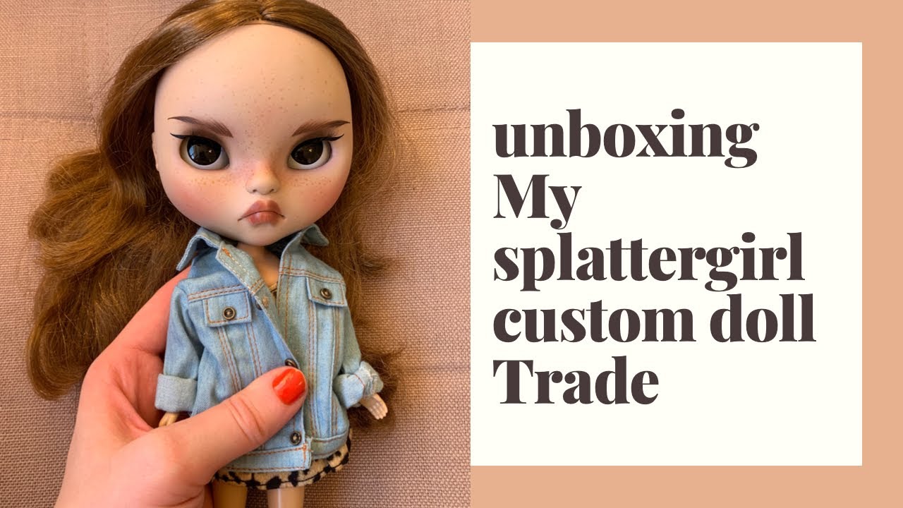 Unboxing my trade with SplattergirlUK custom Blythe doll