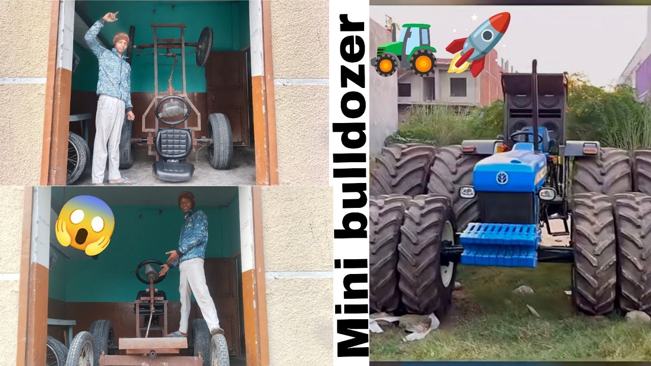 Mini bulldozer 🚜 Rohit bhai ka New Holland 🚀! Mini tractor bnao 😱