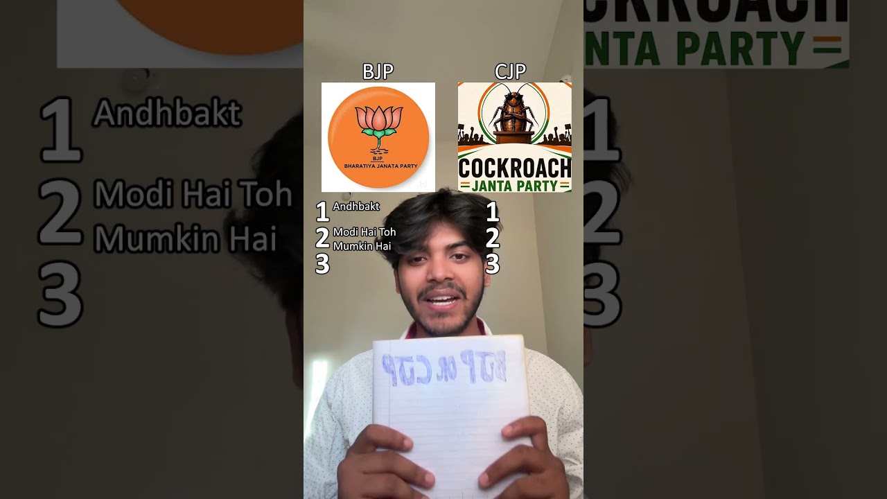 Bjp Or Cockroach Janta Party?