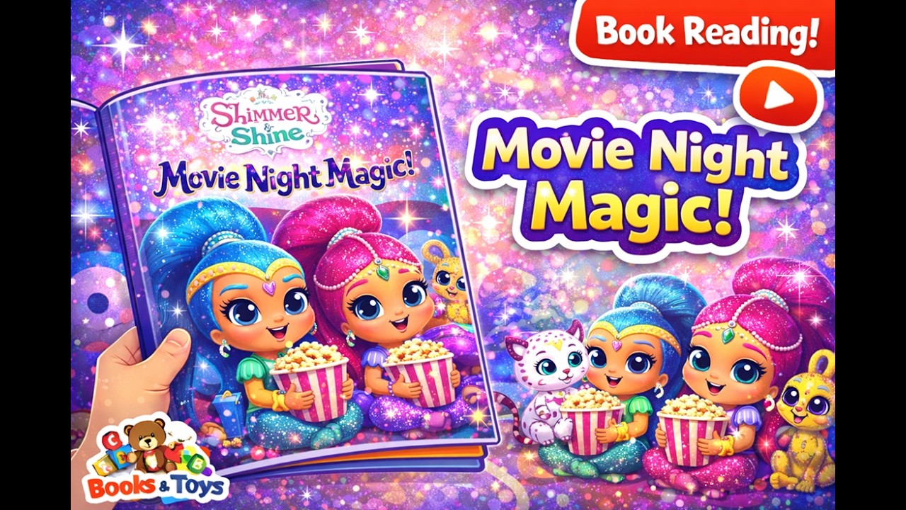 Movie Night Magic! ✨ | Shimmer and Shine Read Aloud | Preschool Book Reading + Finger Tracing