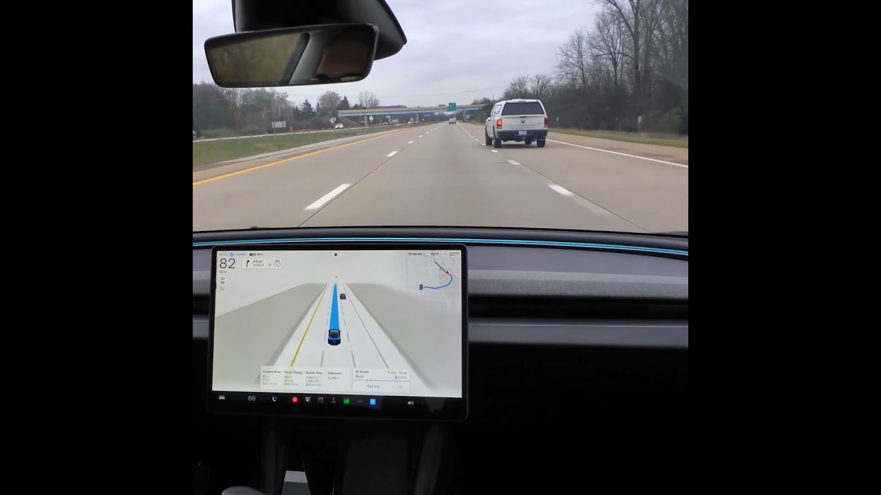 Human Driver Causes FSD Reaction