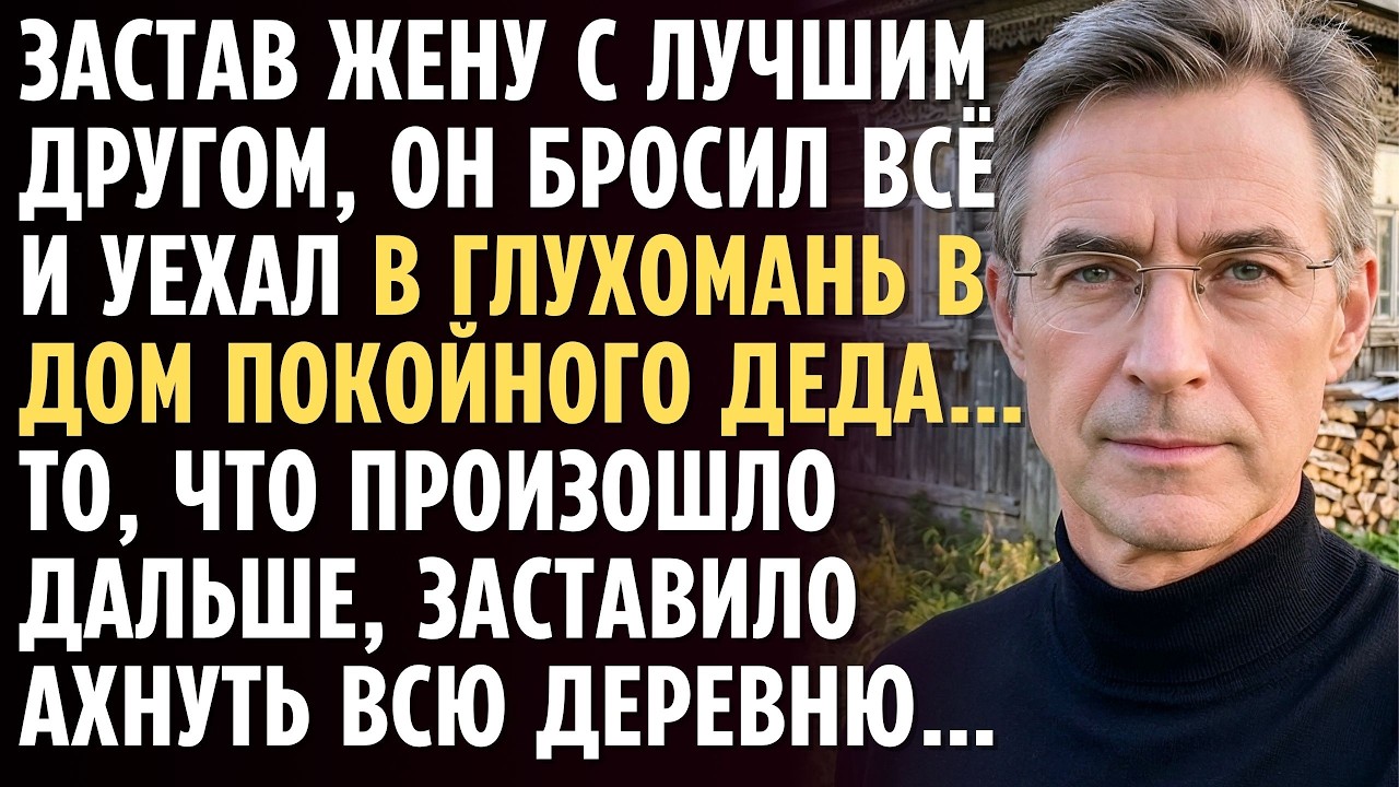 Застав жену с лучшим другом, он БРОСИЛ ВСЁ и уехал в глухомань в ДОМ покойного деда&hellip;А едва произошло