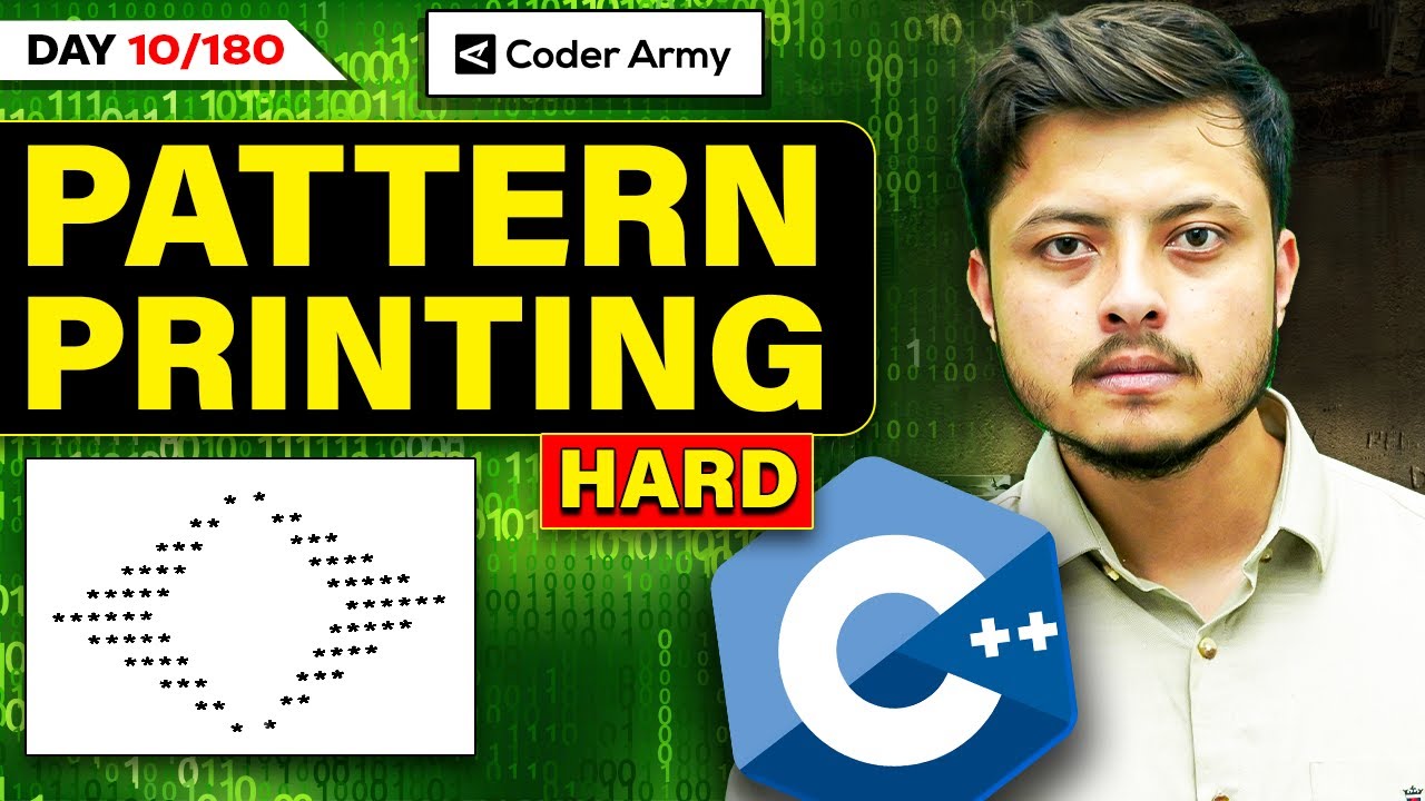 Lecture 08: Solve HARD Pattern Print Problem with Simple Trick