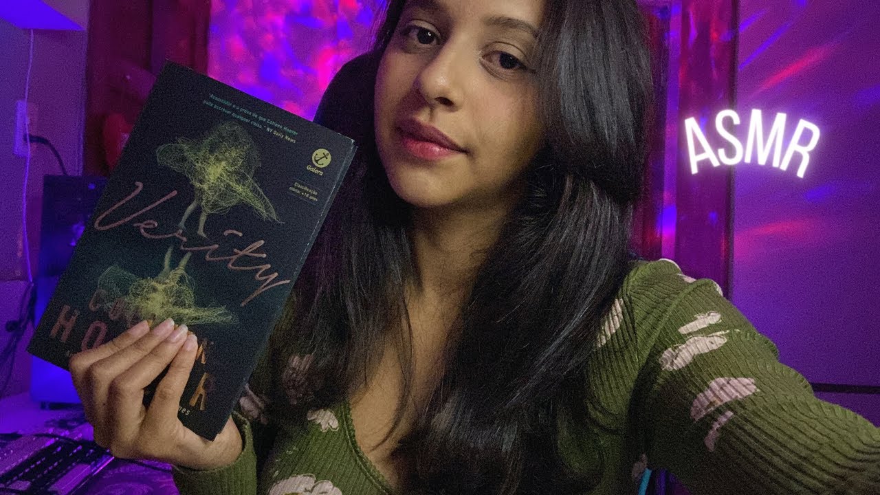 ASMR: lendo até você dormir ☁️(lendo verity, sons de boca e sussurros)