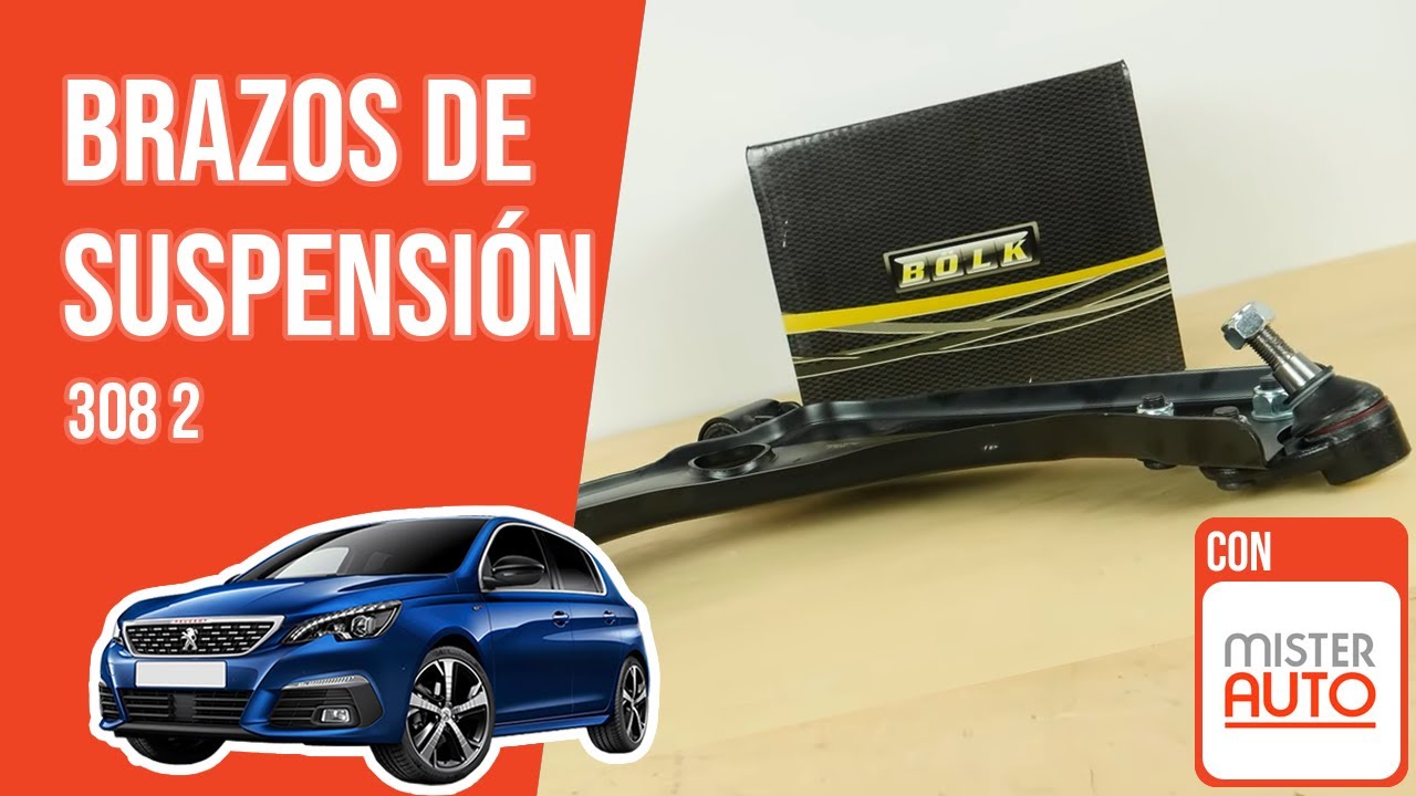 Cómo cambiar los brazos de suspensión Peugeot 308 2 🚗