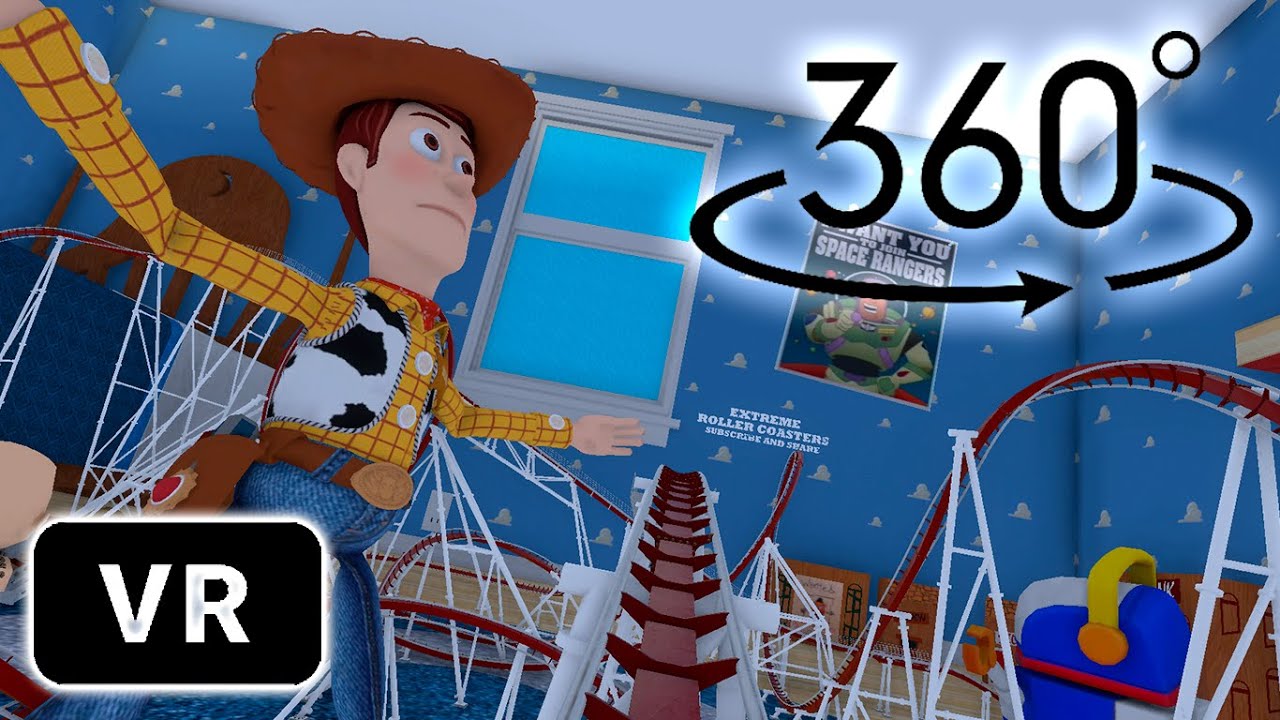 VR 360&deg; Toy Story Roller Coaster Video #vr360 #viral