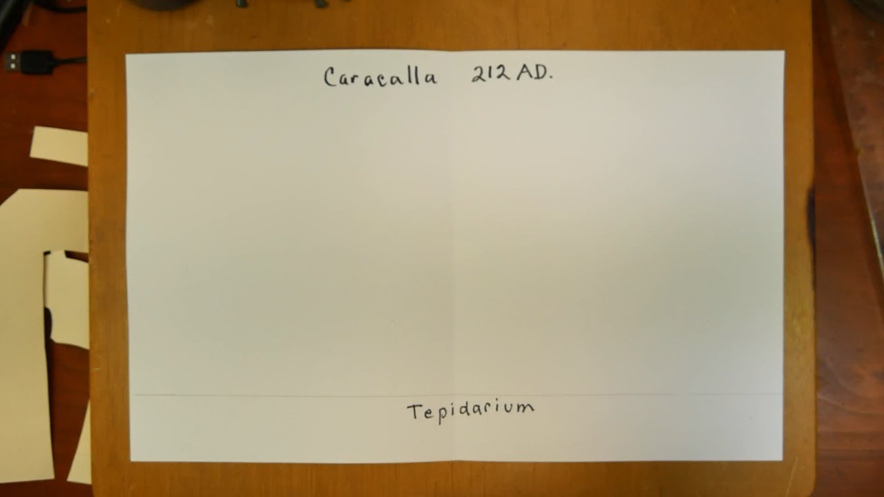 Drawing the Baths of Caracalla