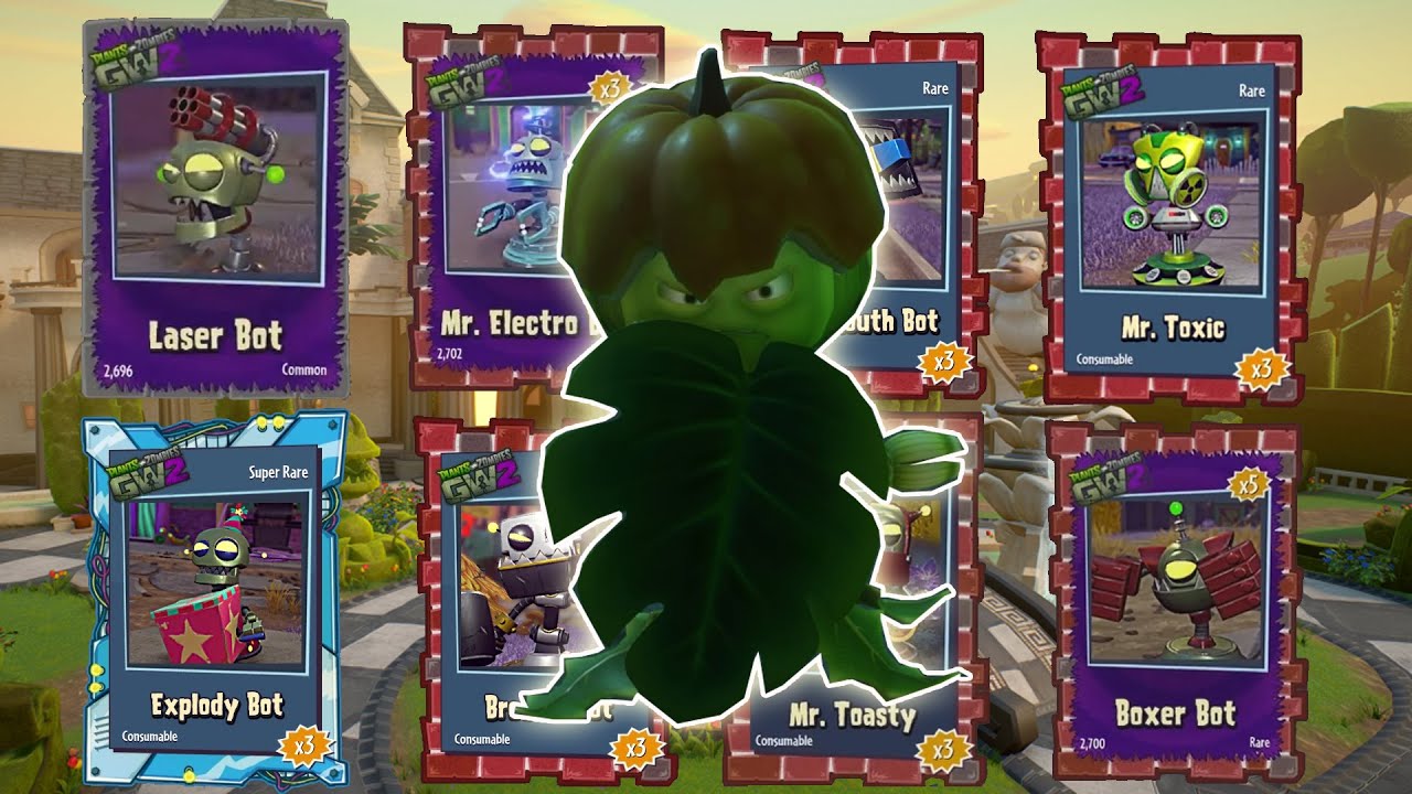 Leaf Shield Weed vs all bots | PVZ GW2