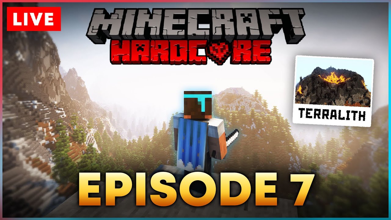 🔴HARDCORE Survival Episode 7 - Minecraft 1.18 & Terralith 2.0 World Gen [Season 1]